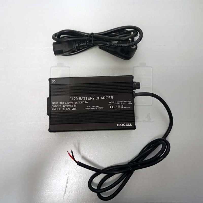 Exocell Li-Ion 42V 2.5A Charger - F-120 EU