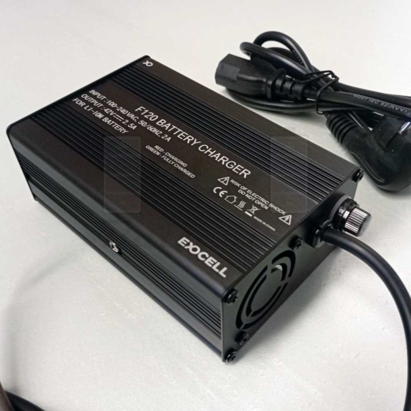 Exocell Li-Ion 42V 2.5A Charger - F-120 EU