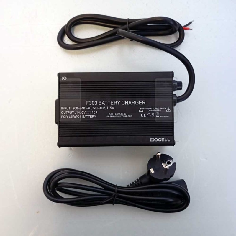 Cargador Exocell LiFePO4 14.6V 10A | Comprar Online | PLP Batteries
