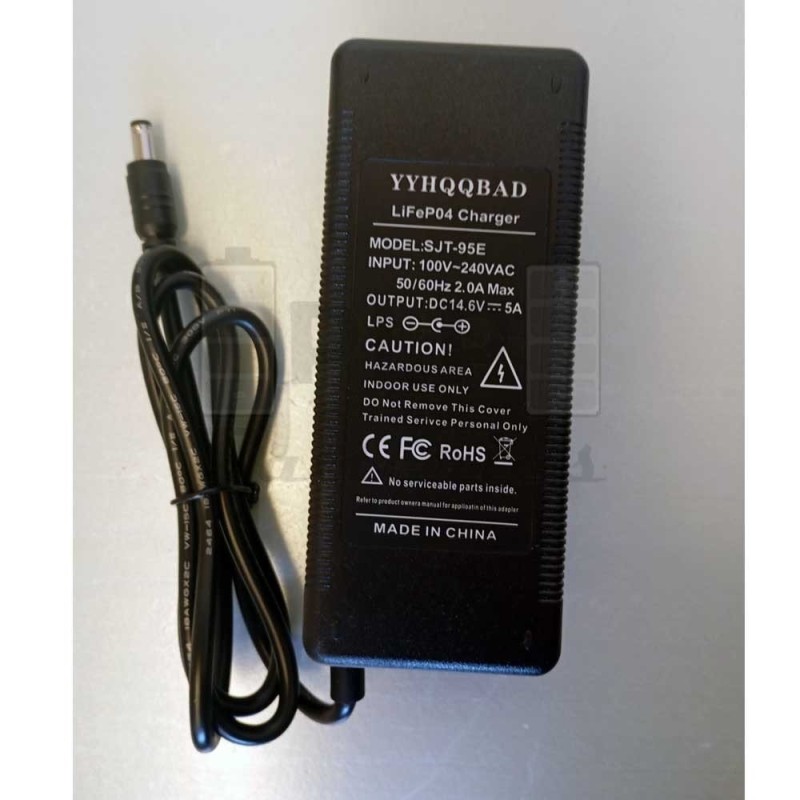 Cargador LiFePO4 14.6V 5A| Comprar Online | PLP Batteries