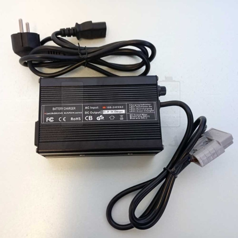 Cargador Li-Ion 67.2V 5A Anderson 50| Comprar Online | PLP Batteries