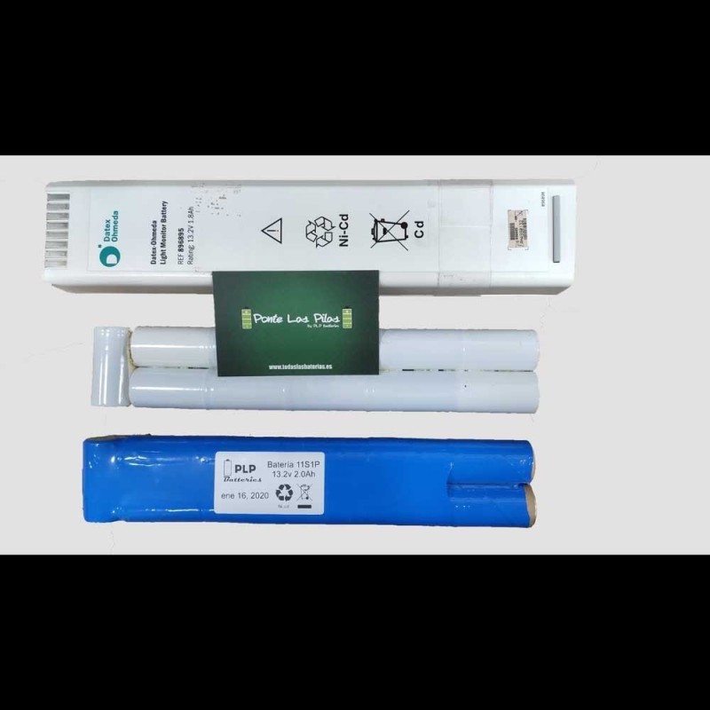 Batería Datex Ohmeda 13.2V Ni-Cd | Reparación o Reacondicionada | PLP Batteries