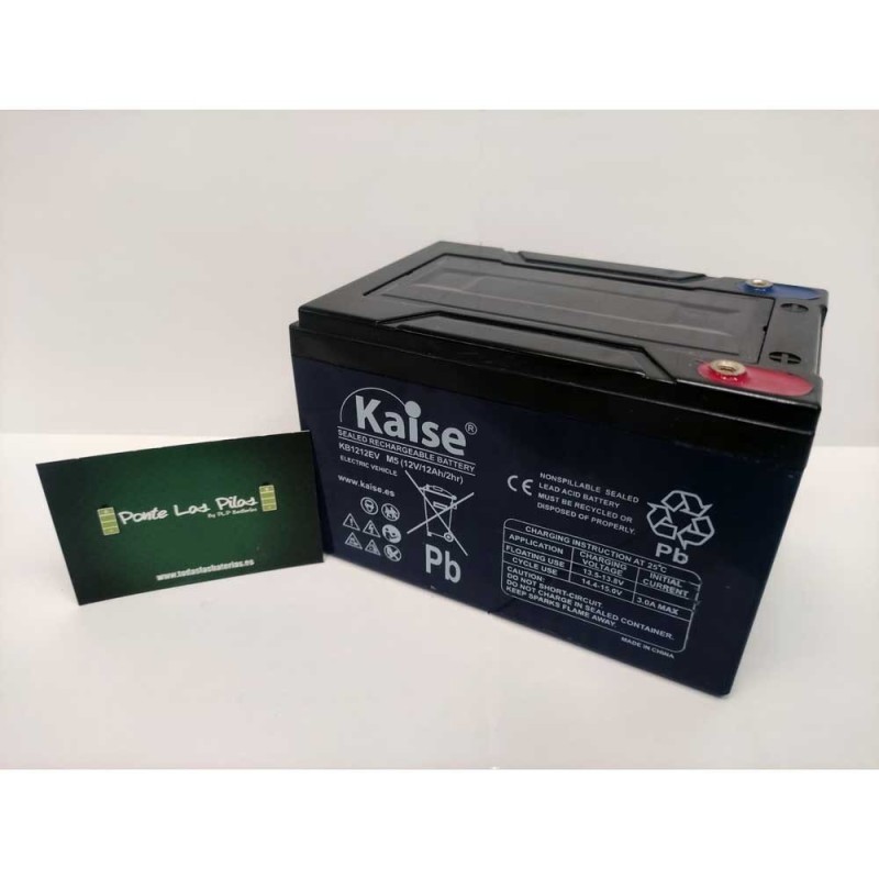 Batería AGM Kaise 12V 12Ah Scooter | Comprar Online | PLP Batteries