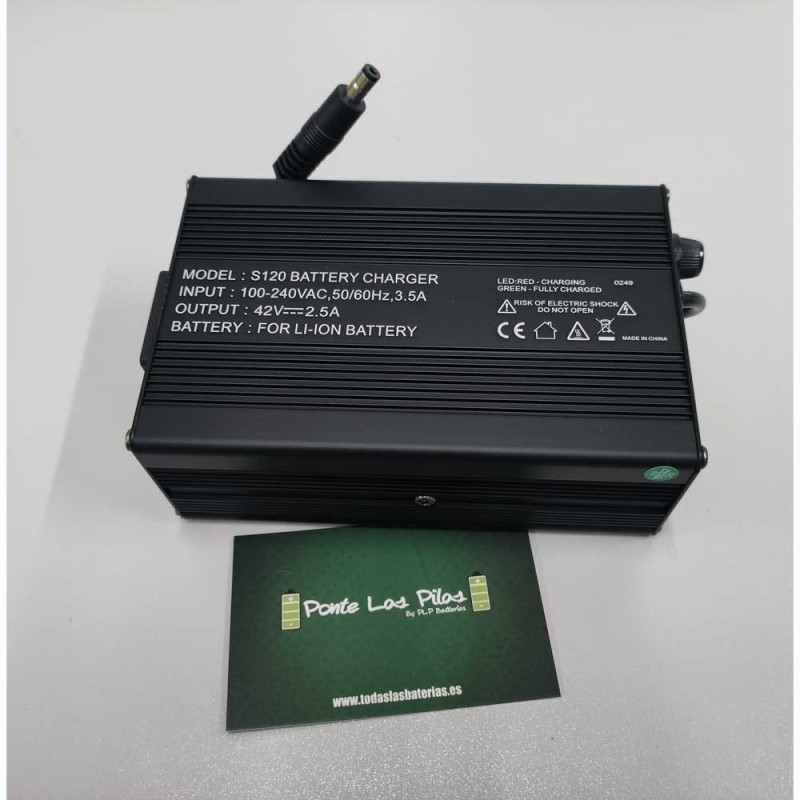 Cargador Li-Ion 42V 2.5A | Comprar Online | PLP Batteries