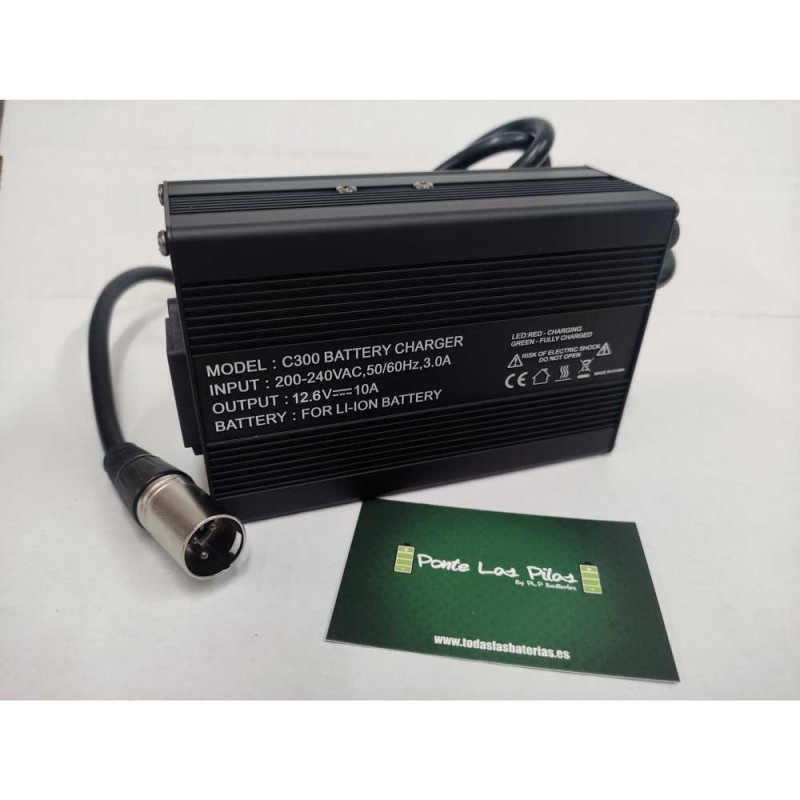 Cargador C300 10.8V-12.6V 10A Li-Ion | Comprar Online | PLP Batteries