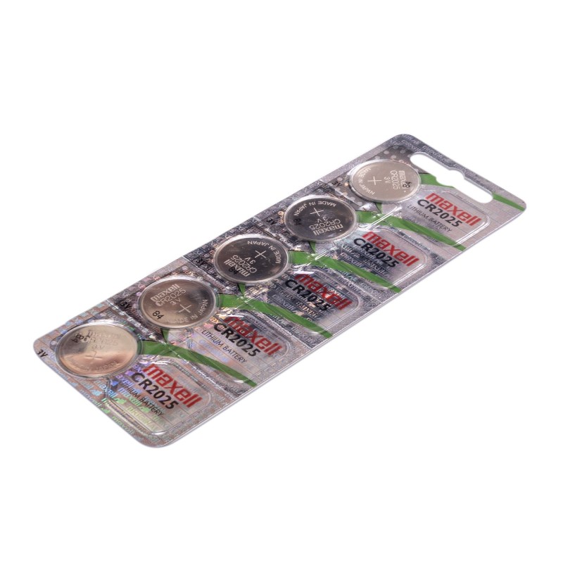 Lithium coin cell Botón Maxell CR2025 3V - 100 Pieces Box