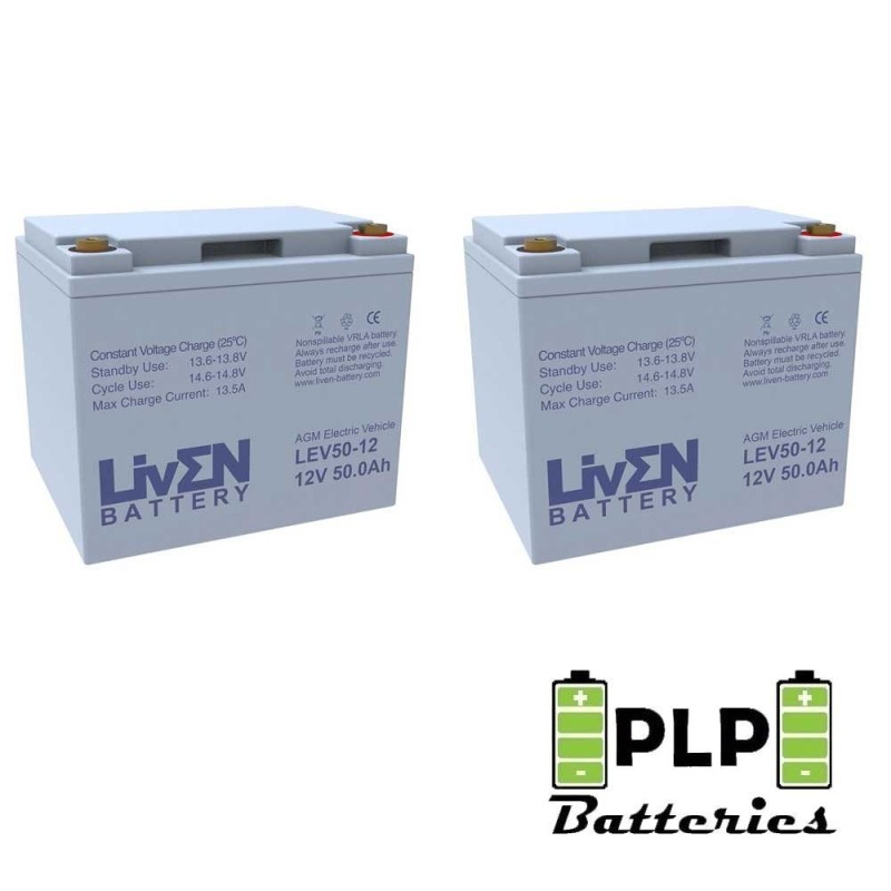 Kit Baterías Liven LEV50-12 Silla Ruedas | Comprar Online | PLP Batteries