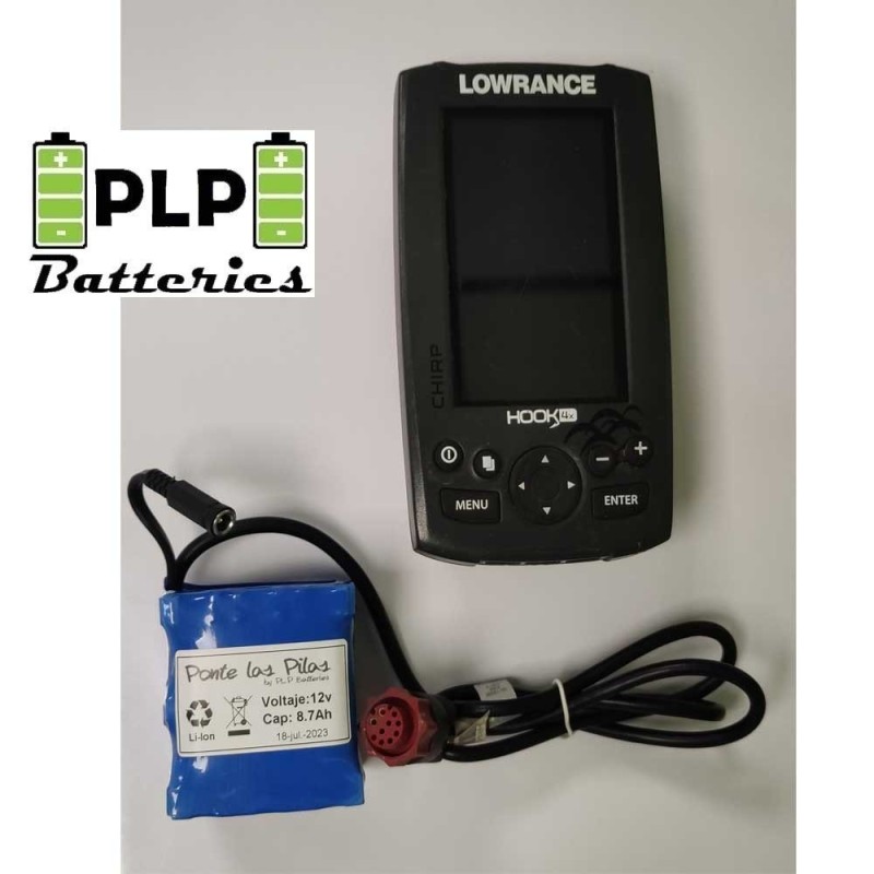 Batería Sonda Pesca Lowrance Hook | Reacondicionada | PLP Batteries