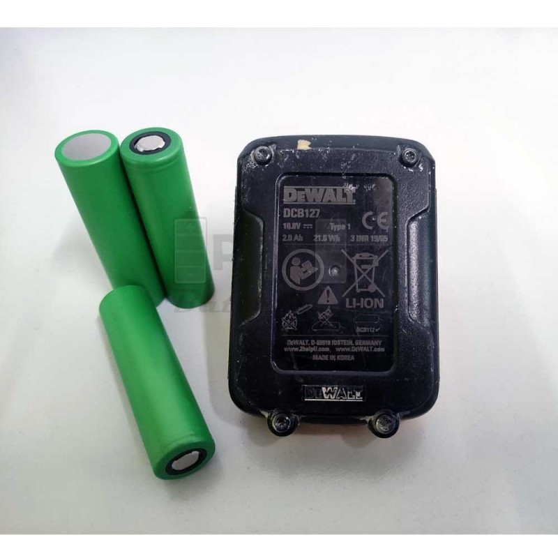 Re-cell service for DeWalt 10.8v Li-Ion Battery