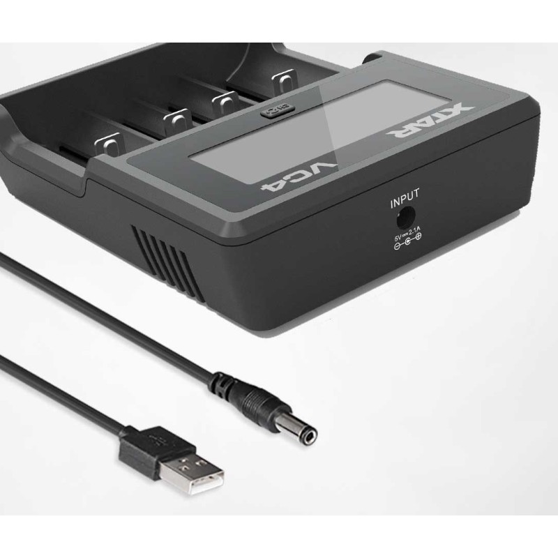 Cargador XTAR VC4 Li-Ion y Ni-Mh | Comprar Online | PLP Batteries