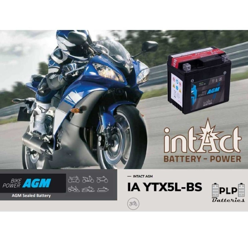AGM 12V 3AH BATTERY FOR INTACT YTX5L-BS MOTORBIKE JUMP STARTER