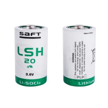 LSH20 3.6V Primary Lithium Battery (Non-Rechargeable) "D Size" SAFT