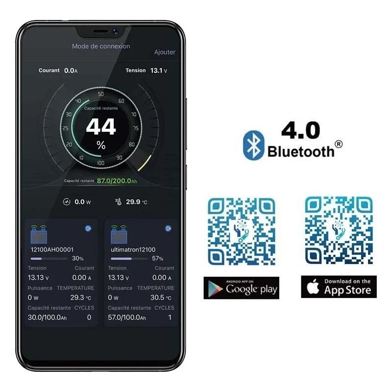 Batería LiFePO4 Ultimatron 12.8V 50Ah BT | Comprar Online | PLP Batteries