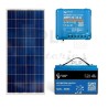Photovoltaic solar energy kit for caravans, vans or motorhomes