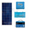 Photovoltaic solar energy kit for caravans, vans or motorhomes