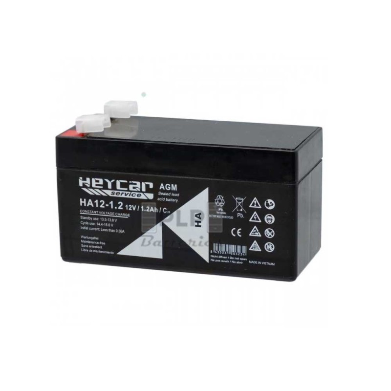 Batería AGM Heycar 12V 1.2Ah | Comprar Online | PLP Batteries