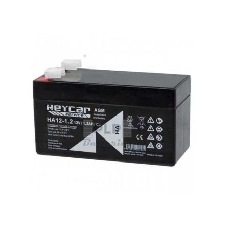 Heycar HA12-1,2 12V 1,2Ah AGM Lead Acid Battery T1