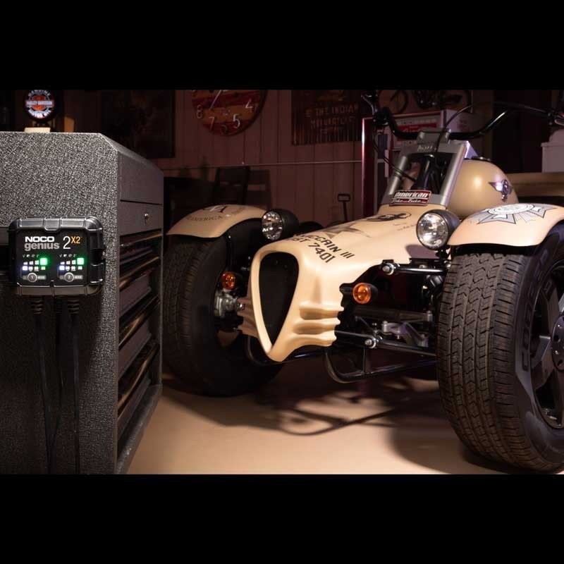 NOCO Genius 2X2  6 & 12V 2A per channel Double charger Maintainer