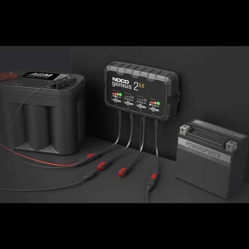 Cargador NOCO Genius 2X4 Cuádruple | Comprar Online | PLP Batteries