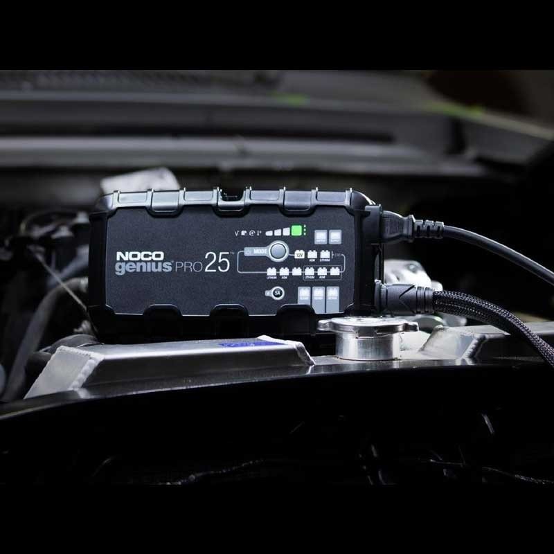 Charger - maintainer - power supply Noco Genius Pro 25 6V 12V 24V lead Acid & Lifepo4 25A