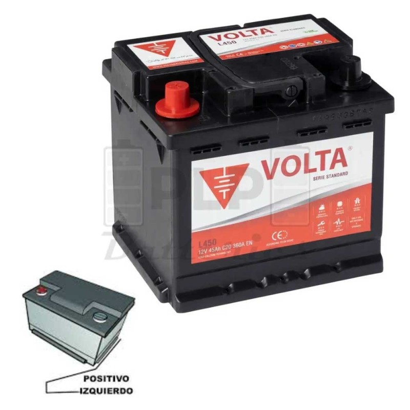 Batería Coche Volta L450I 45Ah | Comprar Online | PLP Batteries