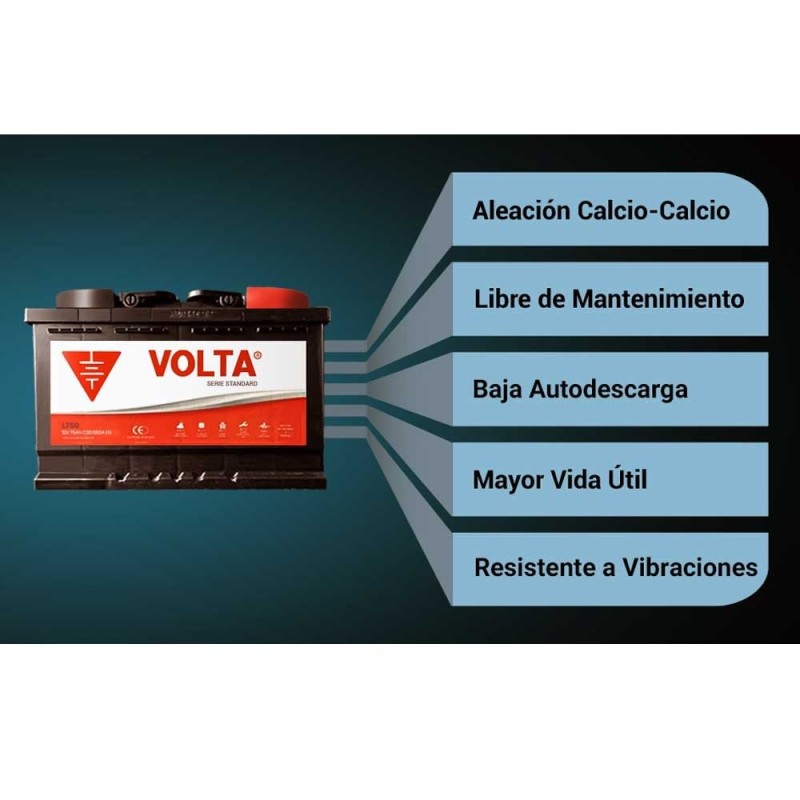 Car Battery 12v 62Ah 560A EN Volta - C+620D Classic Plus