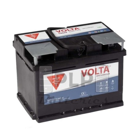 12v 62Ah 580A EN Blue Volta CB620D Car Battery
