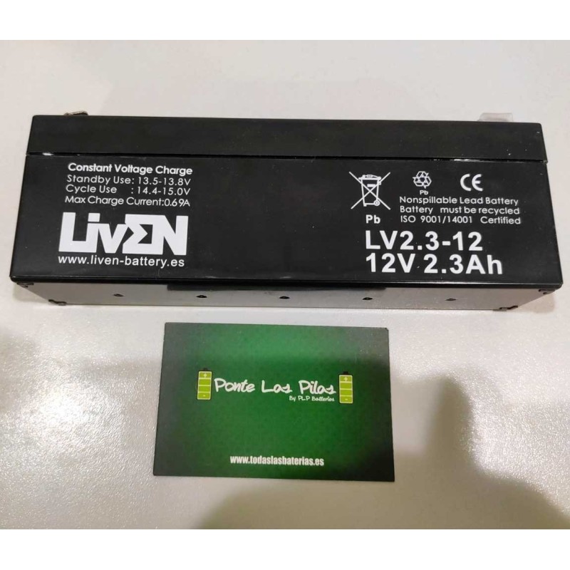 AGM Battery 12V 2.3Ah Liven T1 Connection