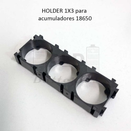 Holder / Separator for 18650 batteries 1x3