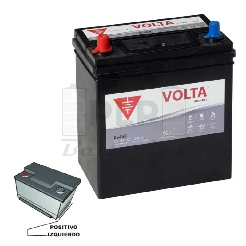 Batería Coche Volta A+450I 45Ah | Comprar Online | PLP Batteries