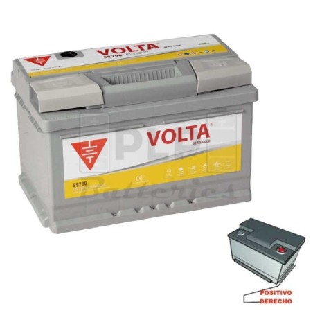 Car Battery Start Stop EFB 12v 70Ah 680 A EN Volta SS700D