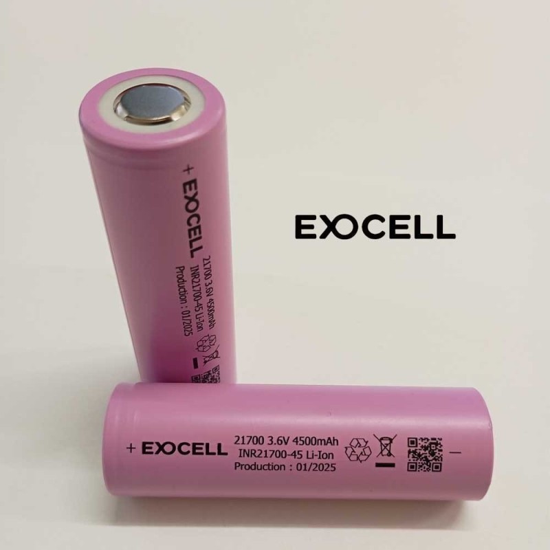INR21700 EXOCELL Lithium-Ion Accumulator - 3.6V 4500mAh - 13.5A