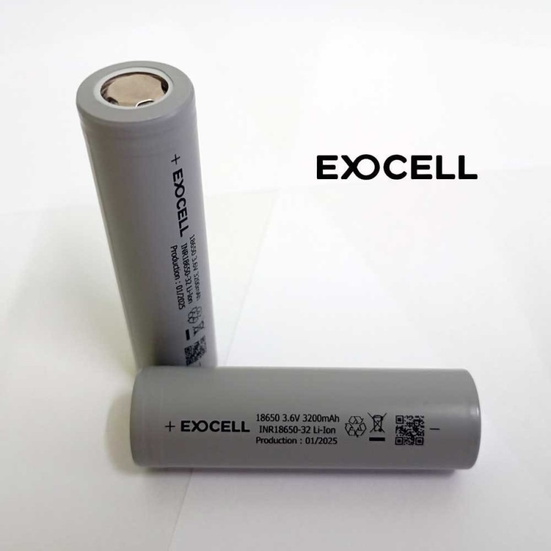 Célula Litio EXOCELL 18650 3200mAh | Comprar Online | PLP Batteries