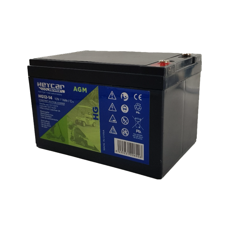 Batería AGM Heycar HG12-14 EV 14Ah | Comprar Online | PLP Batteries
