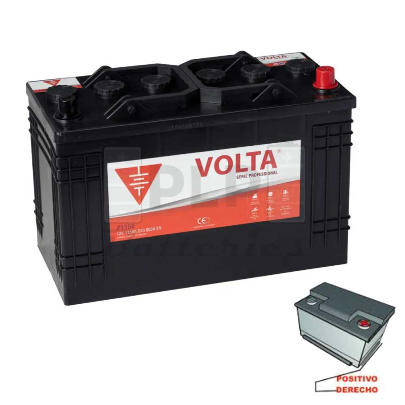 Batería Volta P1150D Profesional 115Ah | Comprar Online | PLP Batteries