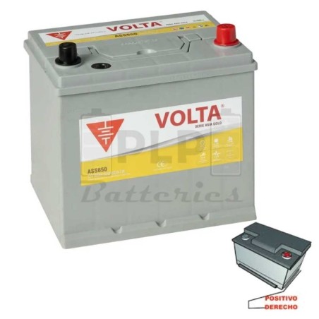 Batería Volta ASS650D Asia Gold 65Ah | Comprar Online | PLP Batteries